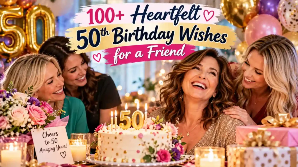 50th birthday wishes for a friend