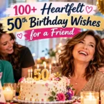 50th birthday wishes for a friend
