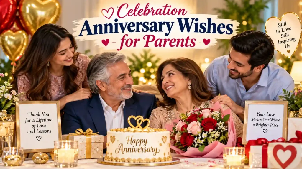 Celebration Anniversary Wishes for Parents