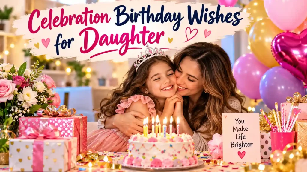 Celebration Birthday Wishes for Daughter
