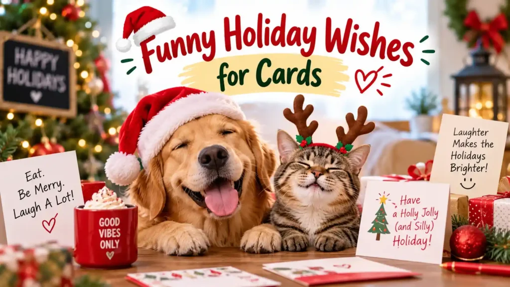 Funny Holiday Wishes for Cards