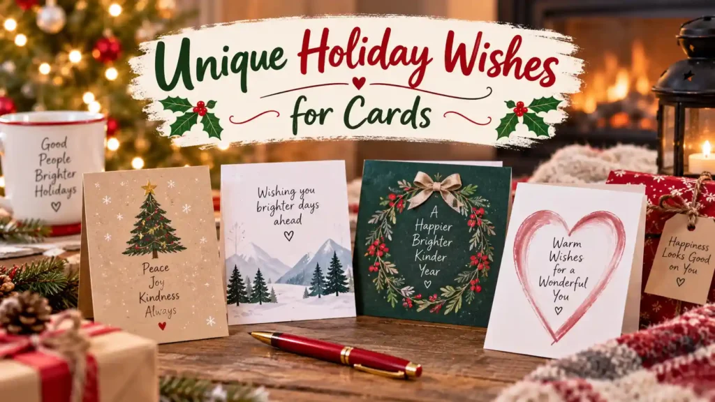 Unique Holiday Wishes for Cards