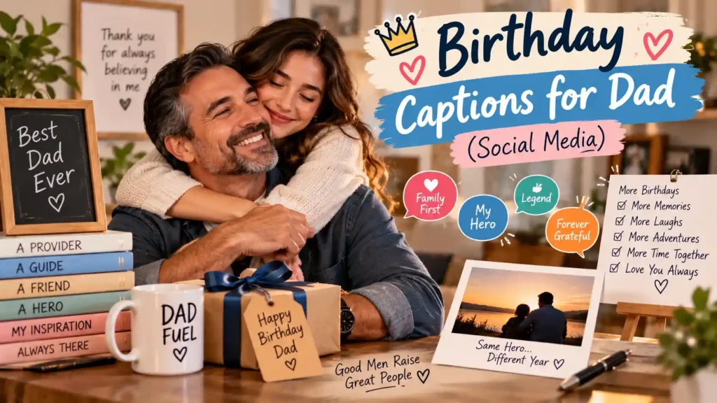 Birthday Captions for Dad (Social Media)