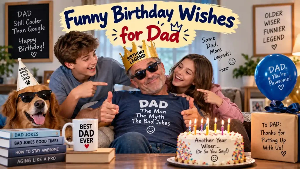 Funny Birthday Wishes for Dad