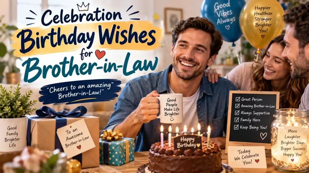 Celebration Birthday Wishes for Brother-in-Law