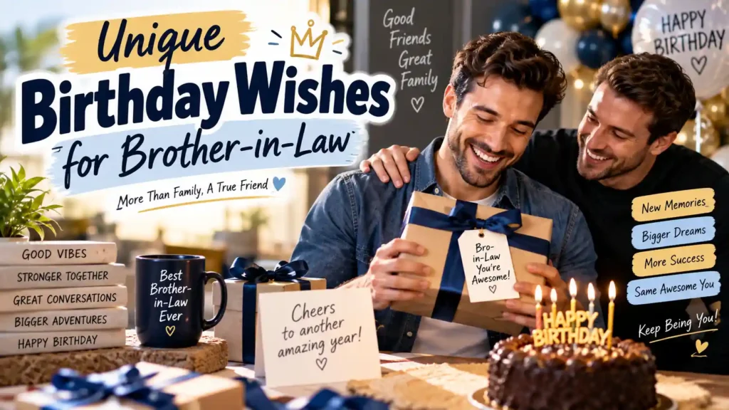  Unique Birthday Wishes for Brother-in-Law