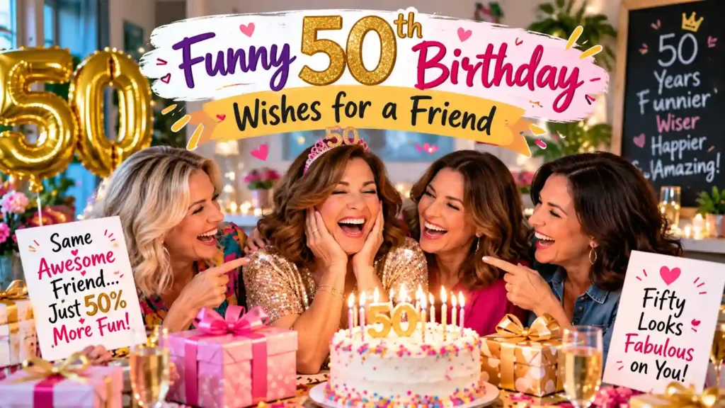 Funny 50th Birthday Wishes for a Friend