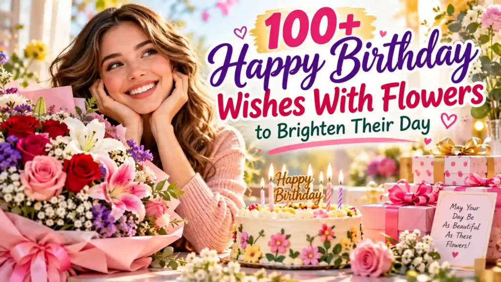 happy birthday wishes flowers