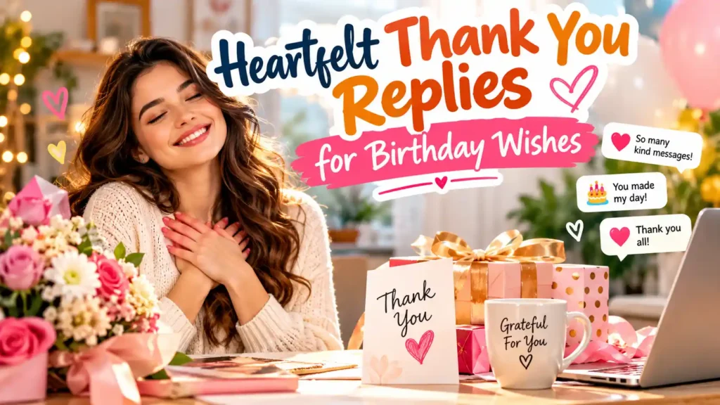 Heartfelt Thank You Replies for Birthday Wishes