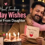 Short Heart Touching Birthday Wishes for Father From Daughter