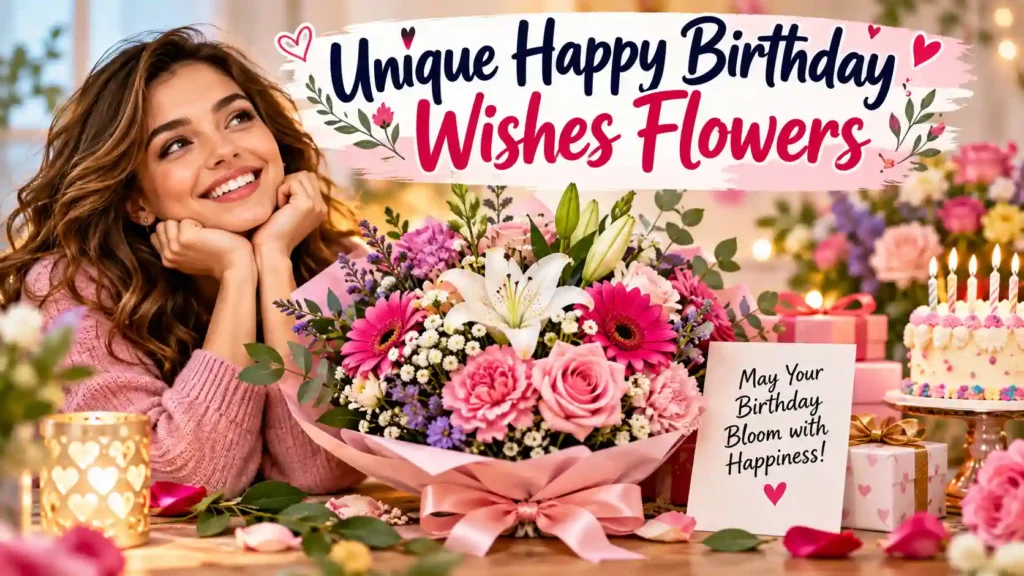 Unique Happy Birthday Wishes Flowers