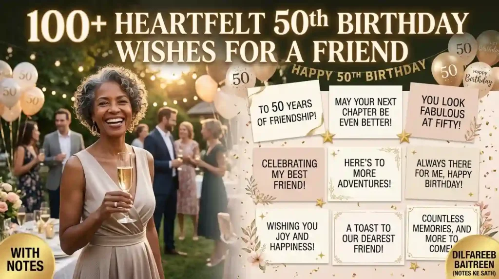 50th birthday wishes for a friend