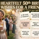 50th birthday wishes for a friend