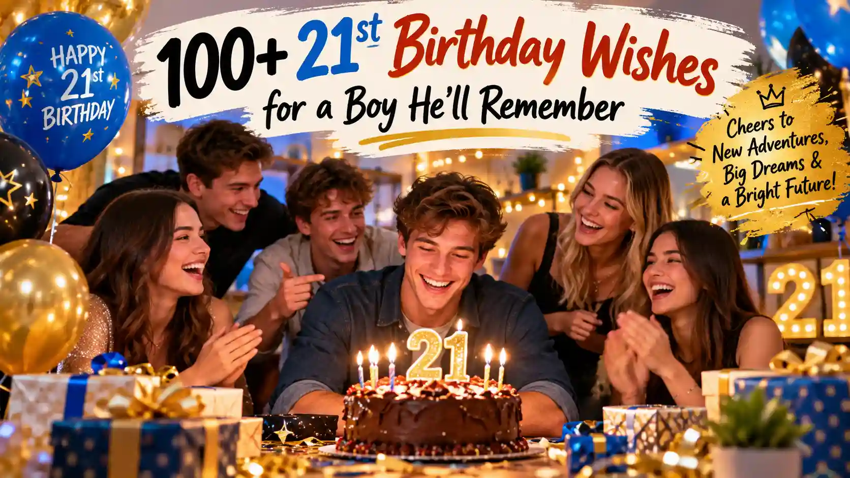 21st birthday wishes for a boy