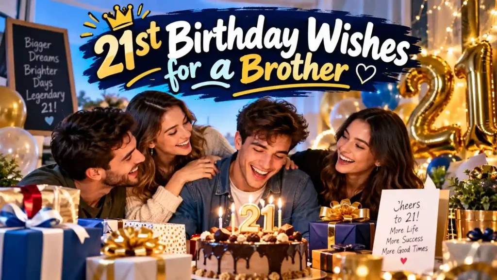 21st Birthday Wishes for a Brother