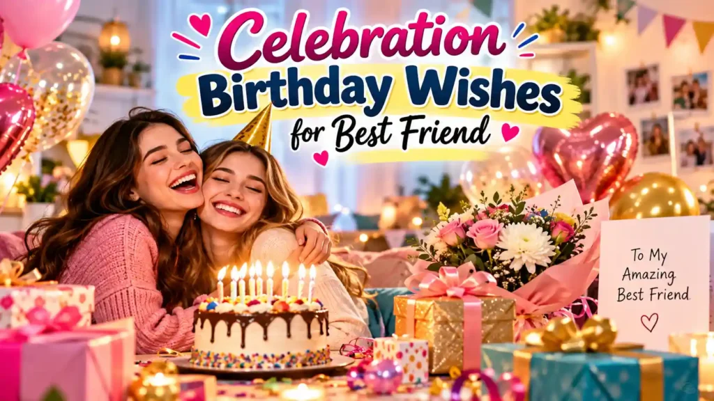 Celebration Birthday Wishes for Best Friend