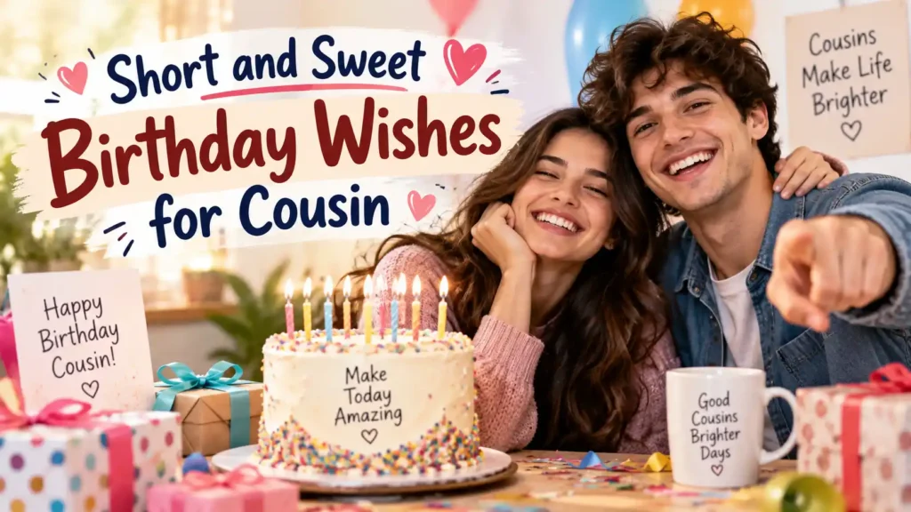 Short and Sweet Birthday Wishes for Cousin