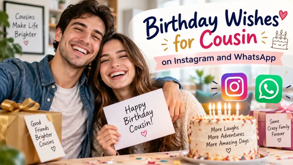 Birthday Wishes for Cousin on Instagram and WhatsApp