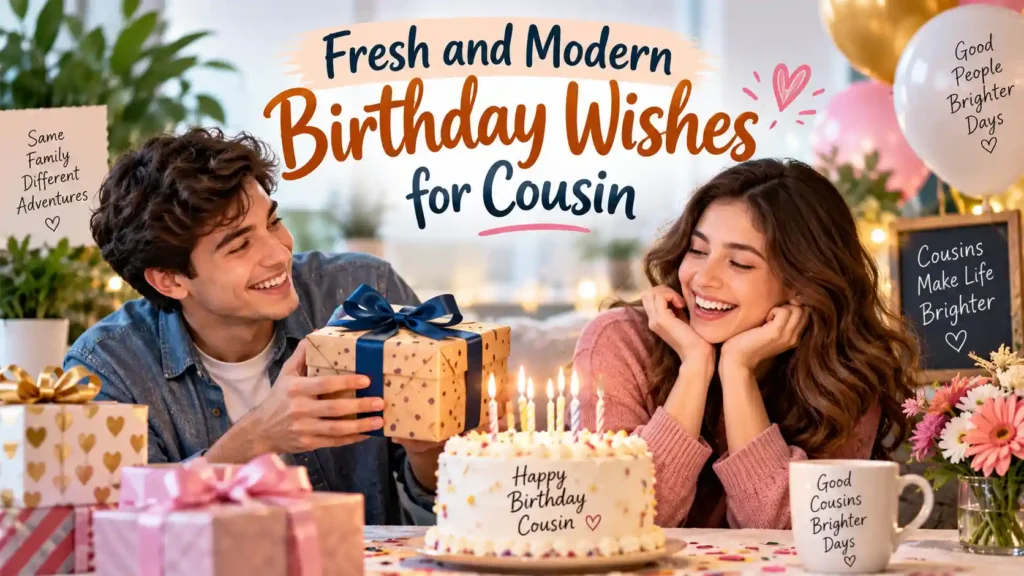 Fresh and Modern Birthday Wishes for Cousin