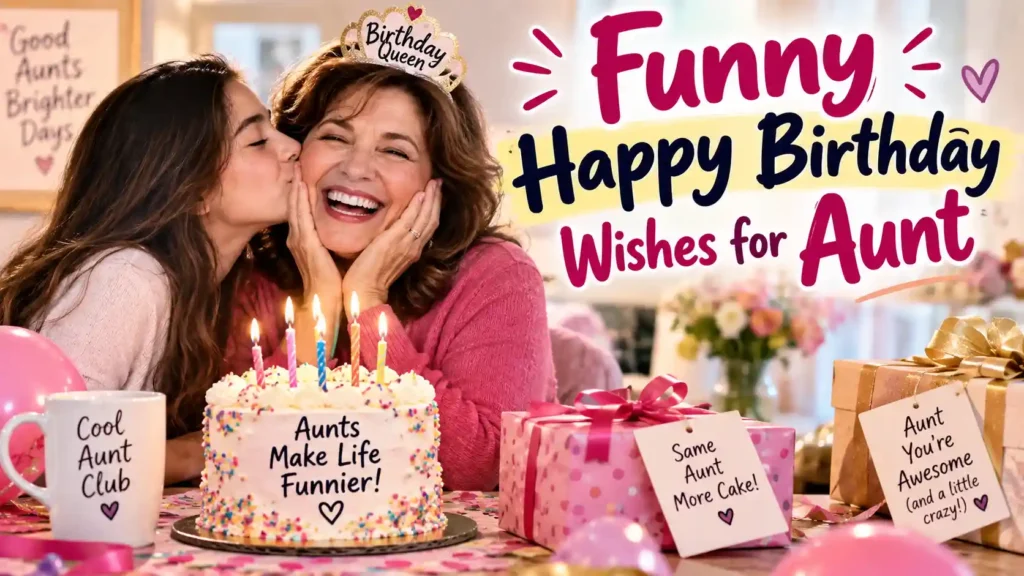 Funny Happy Birthday Wishes for Aunt