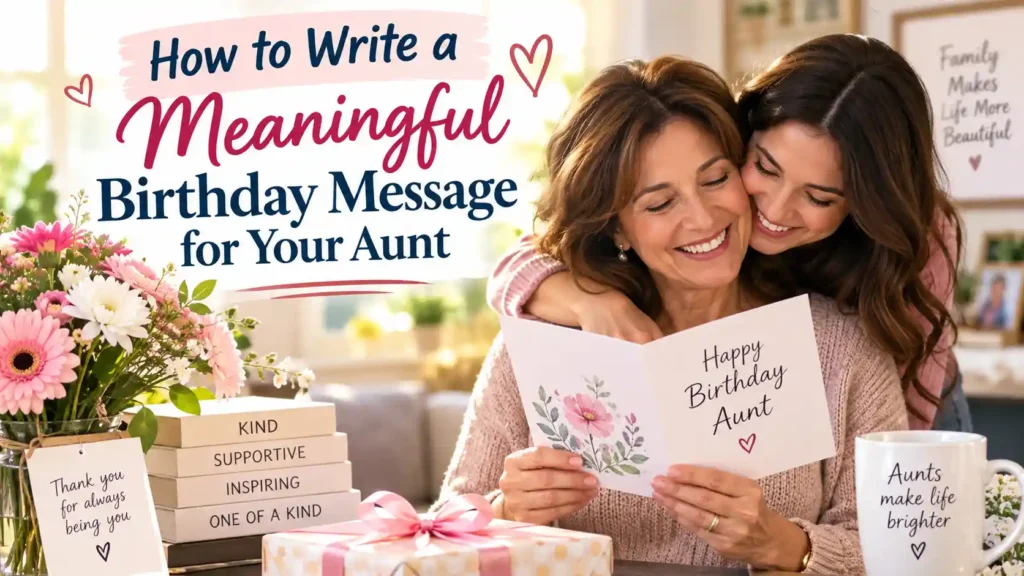 How to Write a Meaningful Birthday Message for Your Aunt