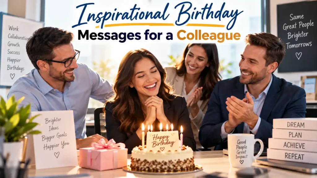  Inspirational Birthday Messages for a Colleague