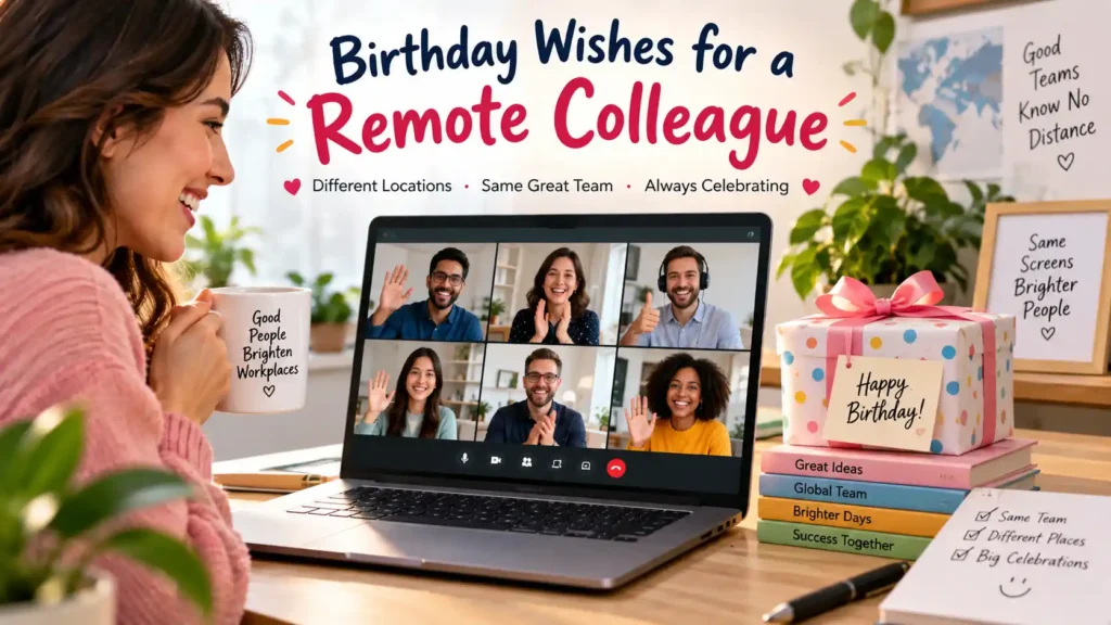 Birthday Wishes for a Remote Colleague