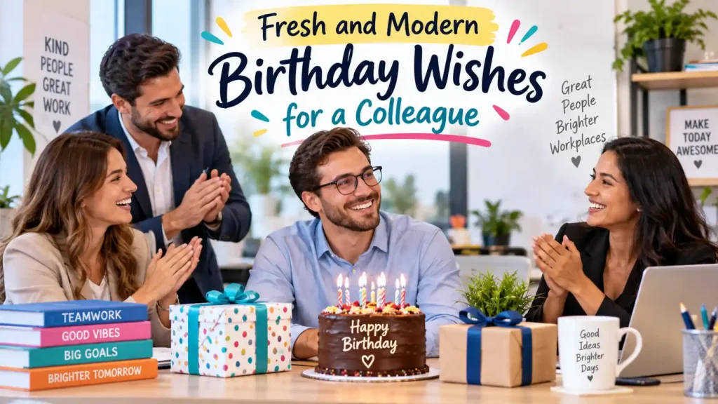 Fresh and Modern Birthday Wishes for a Colleague