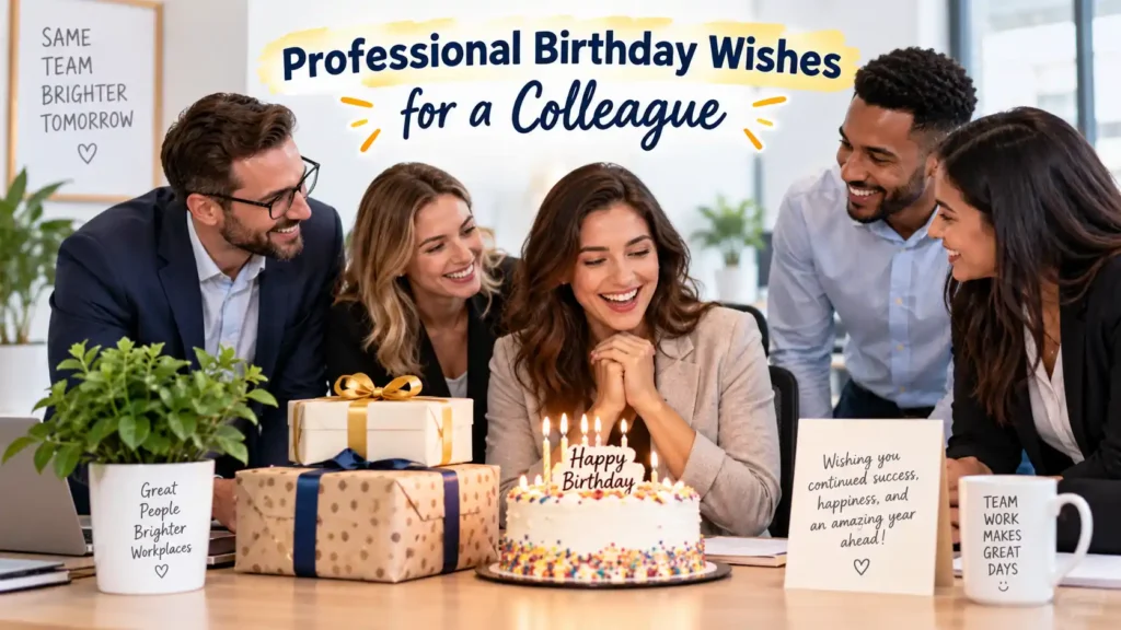 Professional Birthday Wishes for a Colleague