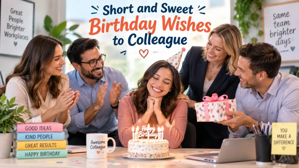 Short and Sweet Birthday Wishes to Colleague