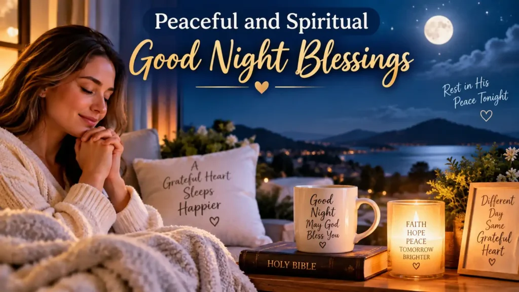 Peaceful and Spiritual Good Night Blessings