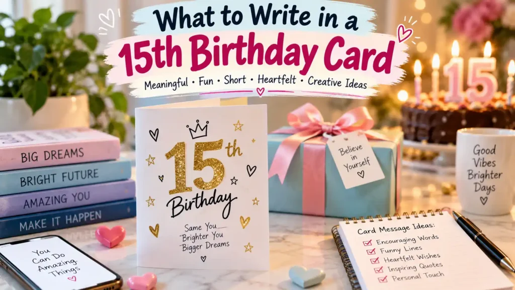 What to Write in a 15th Birthday Card