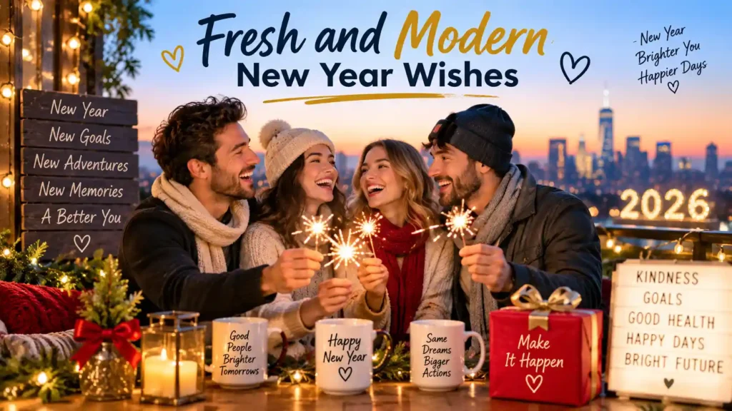 Fresh and Modern New Year Wishes