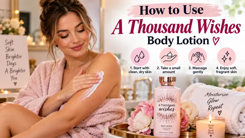 How to Use A Thousand Wishes Body Lotion