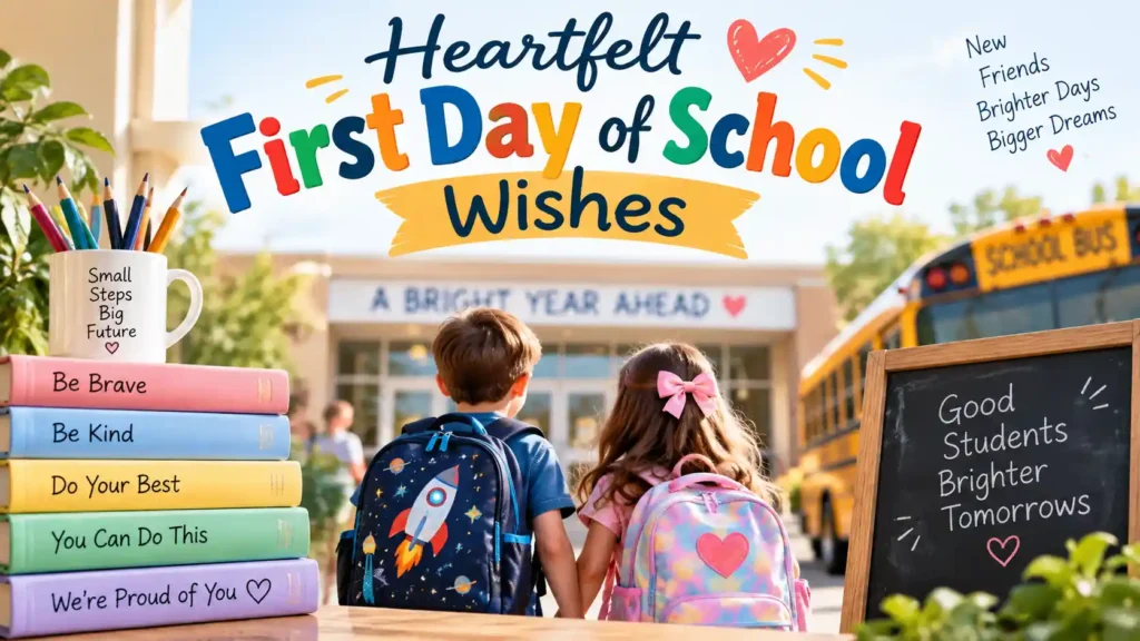 Heartfelt First Day of School Wishes