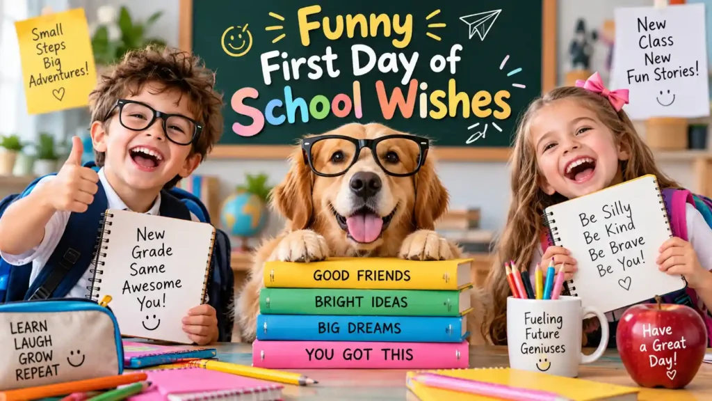 Funny First Day of School Wishes