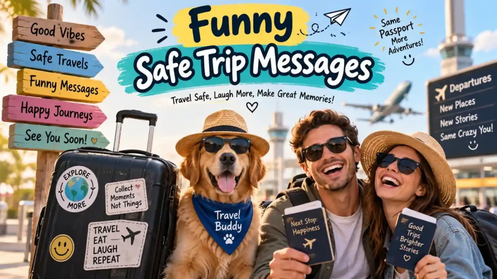 Funny Safe Trip Messages