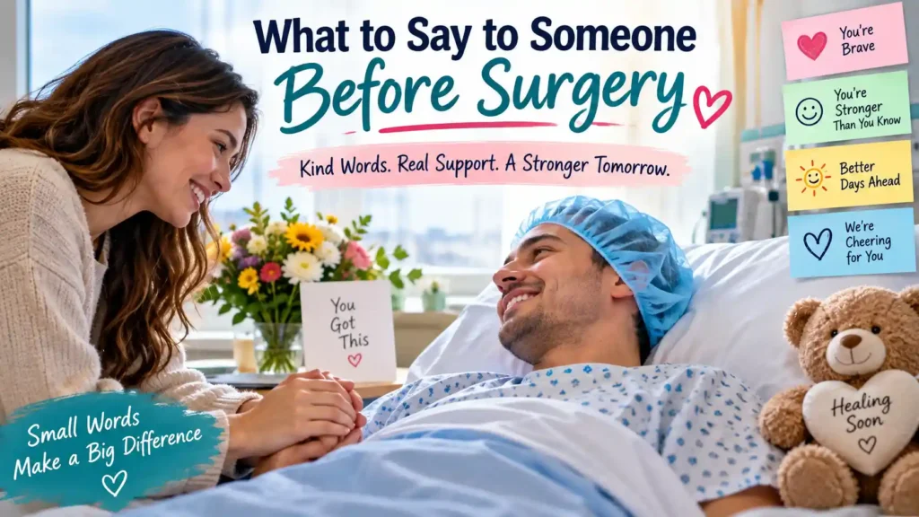 What to Say to Someone Before Surgery