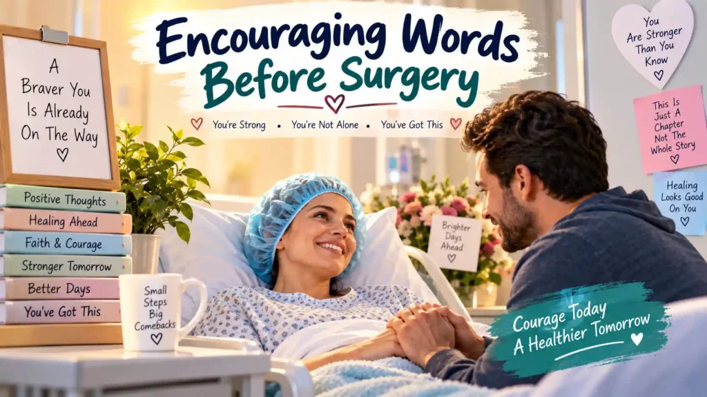 Encouraging Words Before Surgery