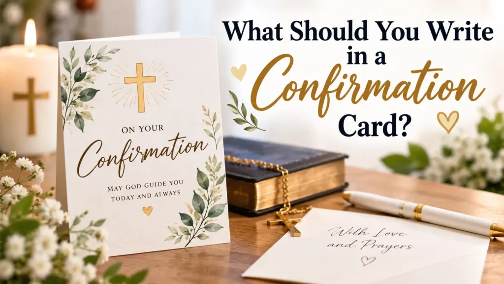 What Should You Write in a Confirmation Card?