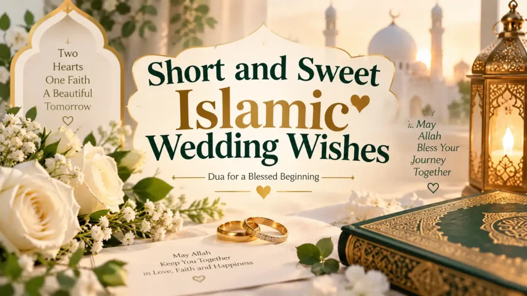 Short and Sweet Islamic Wedding Wishes