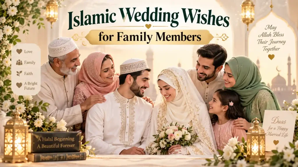 Islamic Wedding Wishes for Family Members