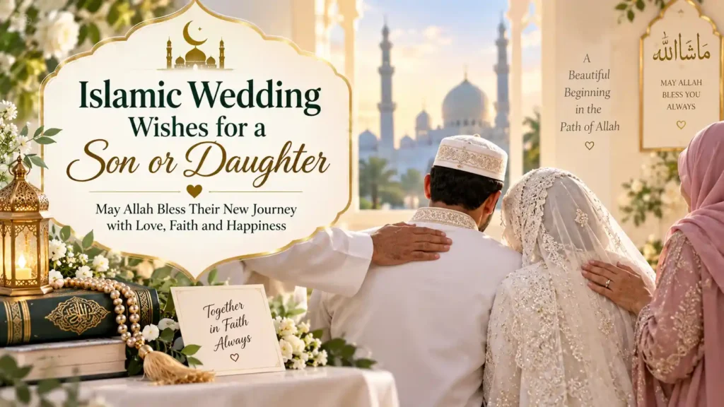  Islamic Wedding Wishes for a Son or Daughter