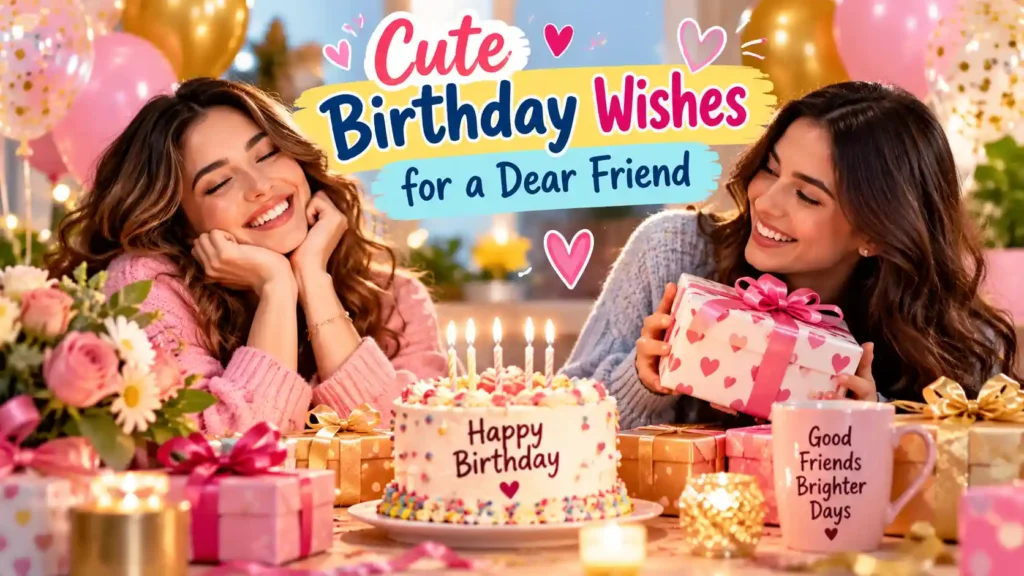 Cute Birthday Wishes for a Dear Friend