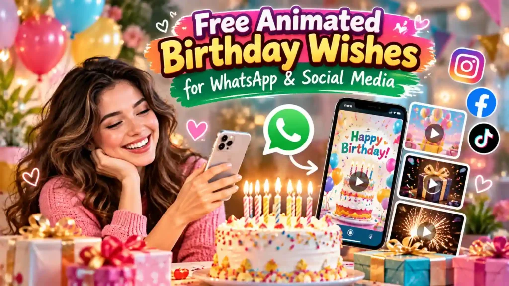 Free Animated Birthday Wishes for WhatsApp & Social Media