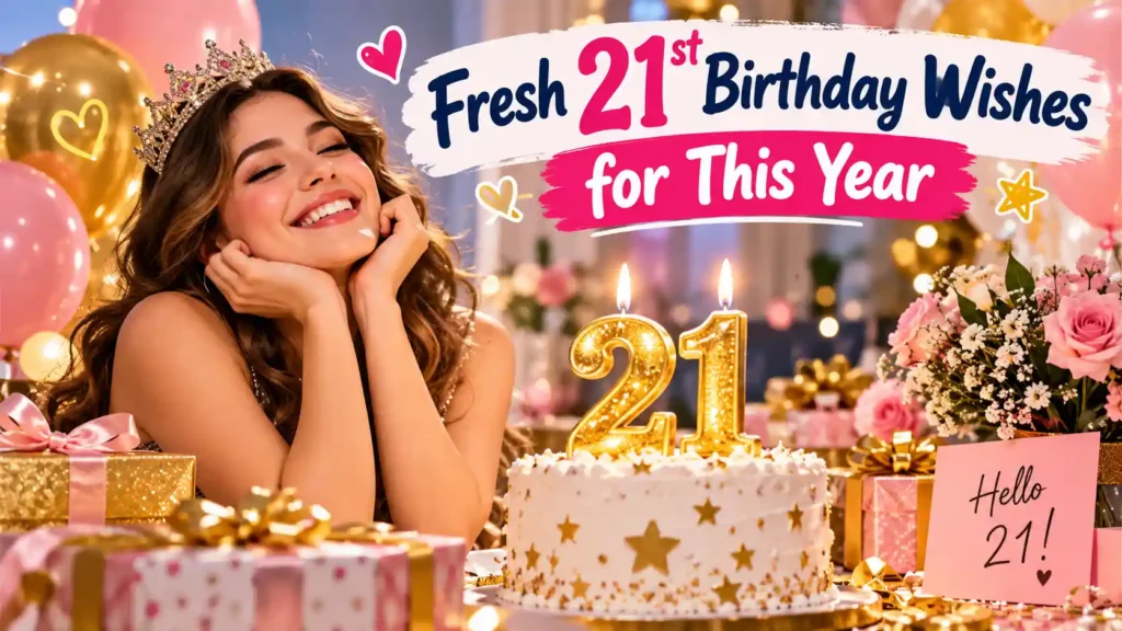 Fresh 21st Birthday Wishes for This Year