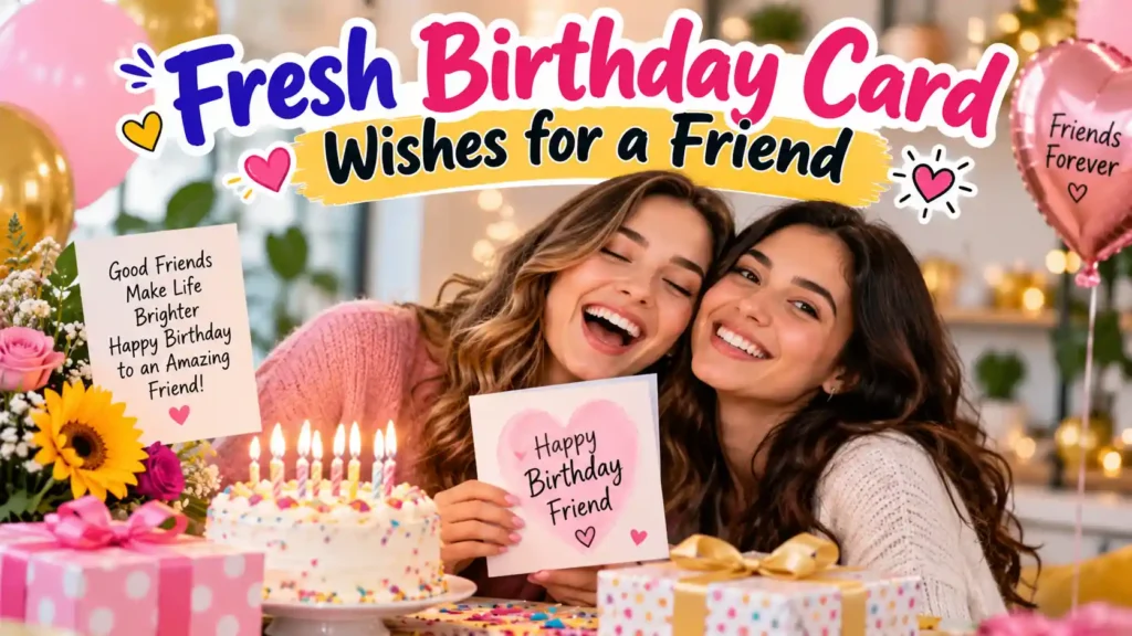 Fresh Birthday Card Wishes for a Friend