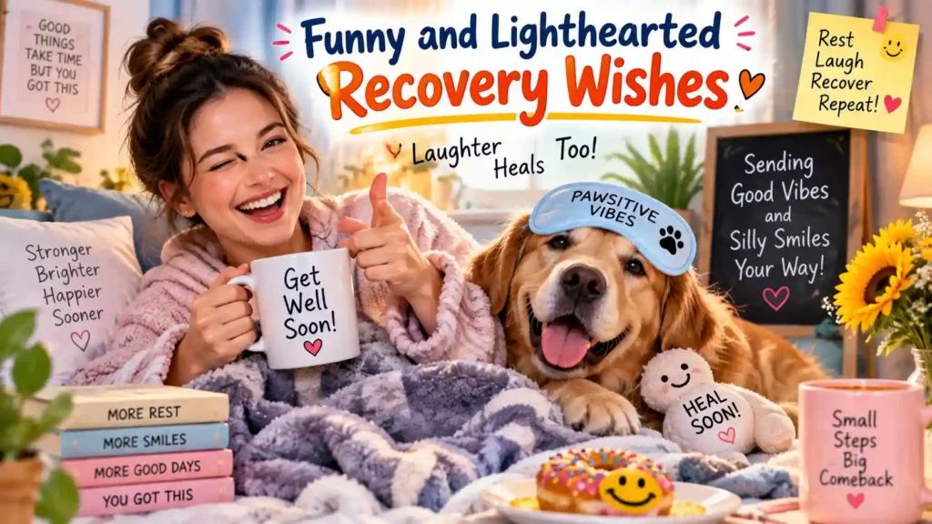 Funny and Lighthearted Recovery Wishes