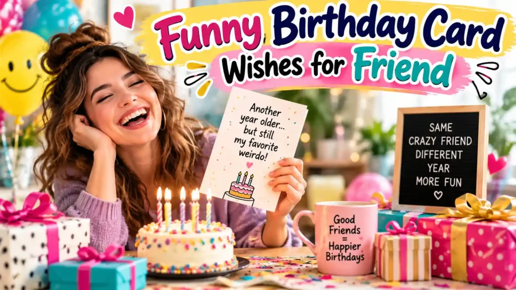  Funny Birthday Card Wishes for Friend