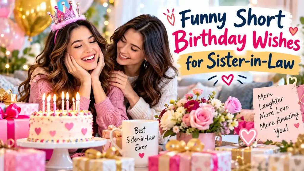 Funny Short Birthday Wishes for Sister-in-Law